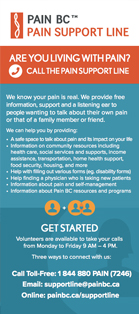 Pain Support Line brochure